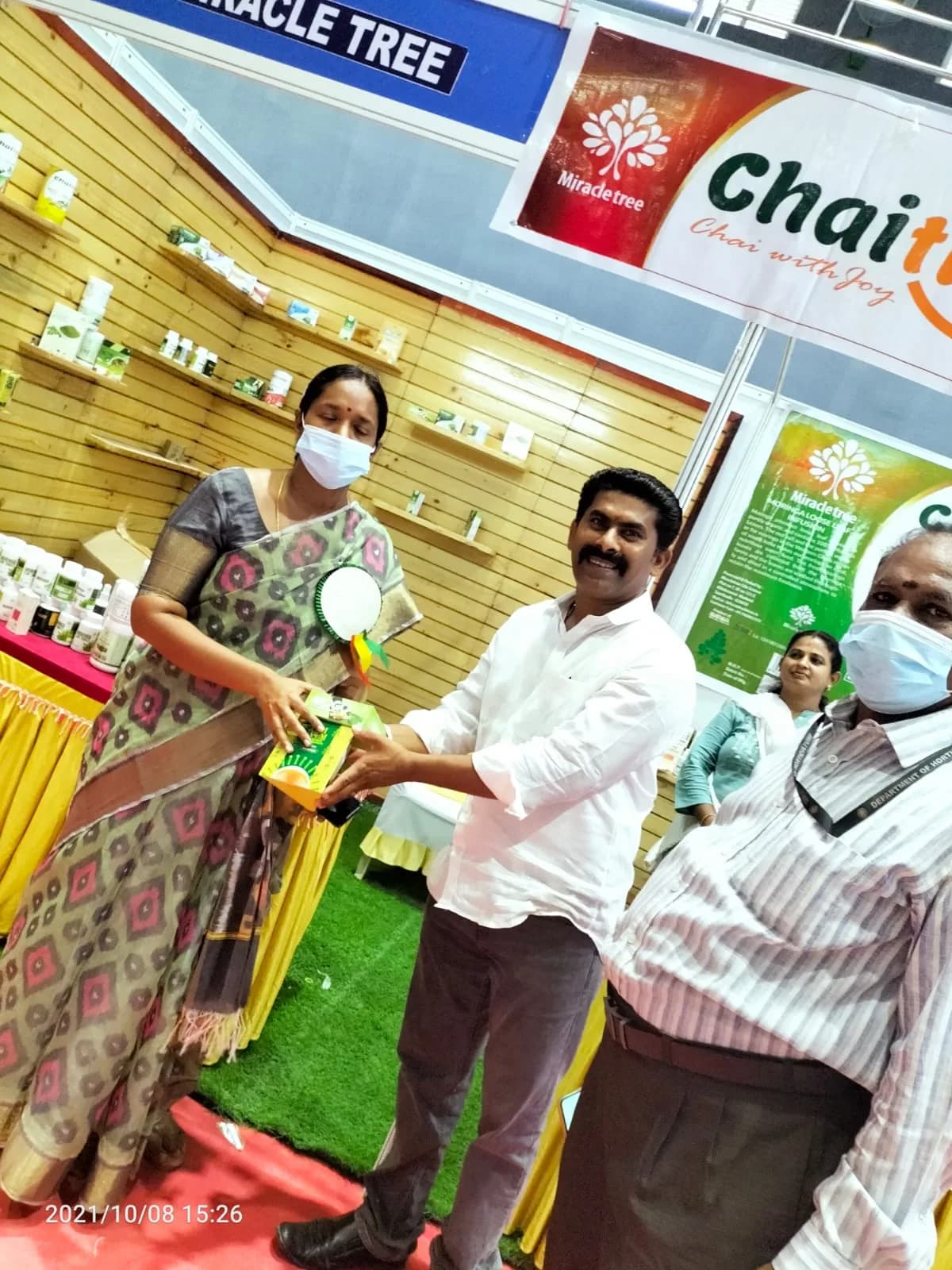 A Chaitree product being presented at an exhibition stand
