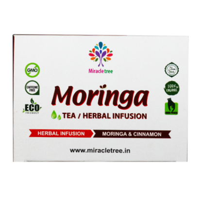 Moringa with Cinnamon Herbal Tea | 24 Tea Bags