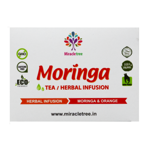 Moringa with Orange Herbal Tea | 24 Tea Bags